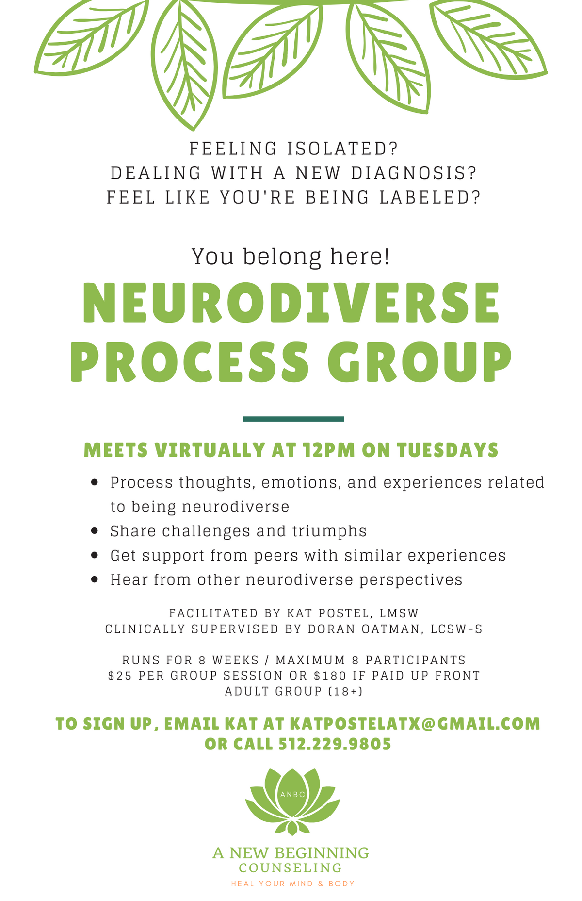 Groups A New Beginning Counseling